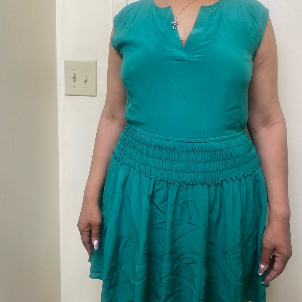 J. Crew Vibrant Green Dress